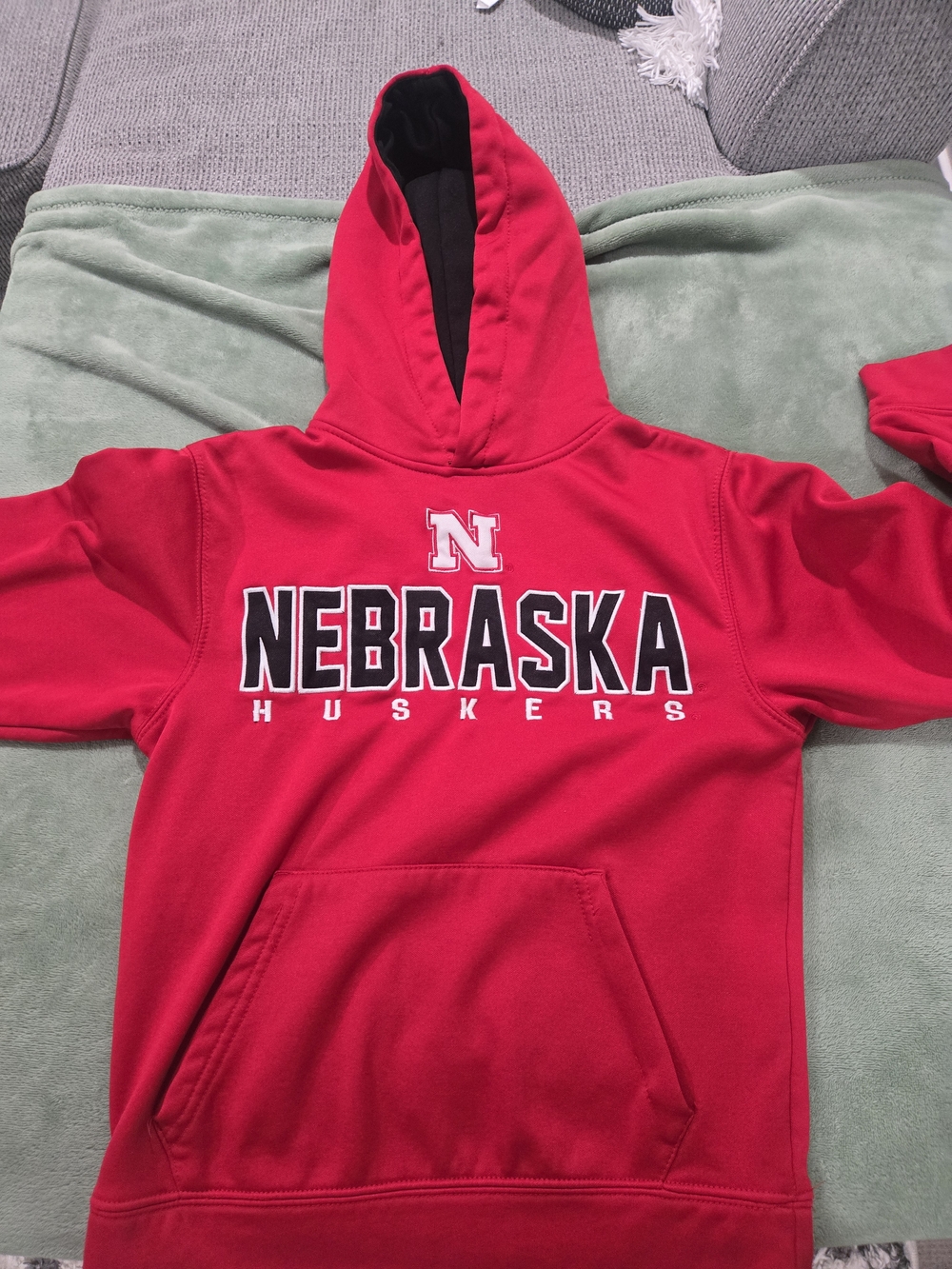 Nebraska Huskers Red Hooded Sweatshirt